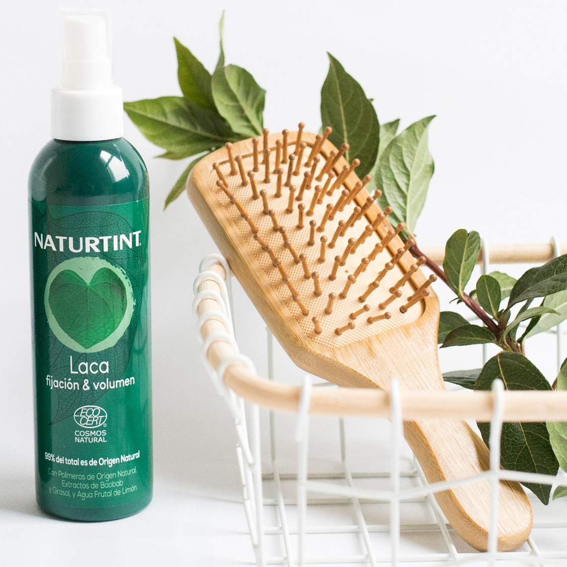 Naturtint Fixing Paint - More Volume and Shine, Perfect Natural Finishing, Anti-Frying Effect, 99.6% Natural Ingredients, Baobab Extract, Colourless, 175 ml