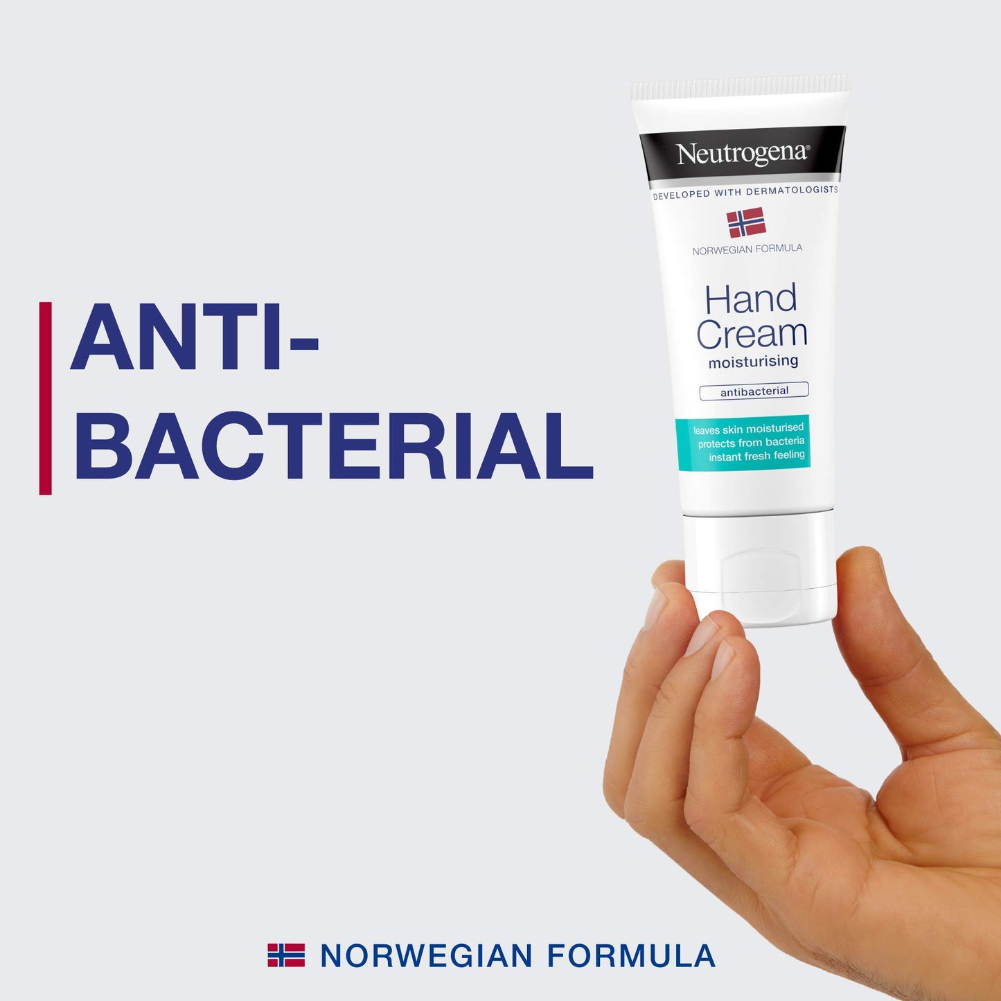 Neutrogena Norwegian Formula, Moisturising Antibacterial Hand Cream, 50 ml (Pack of 1)