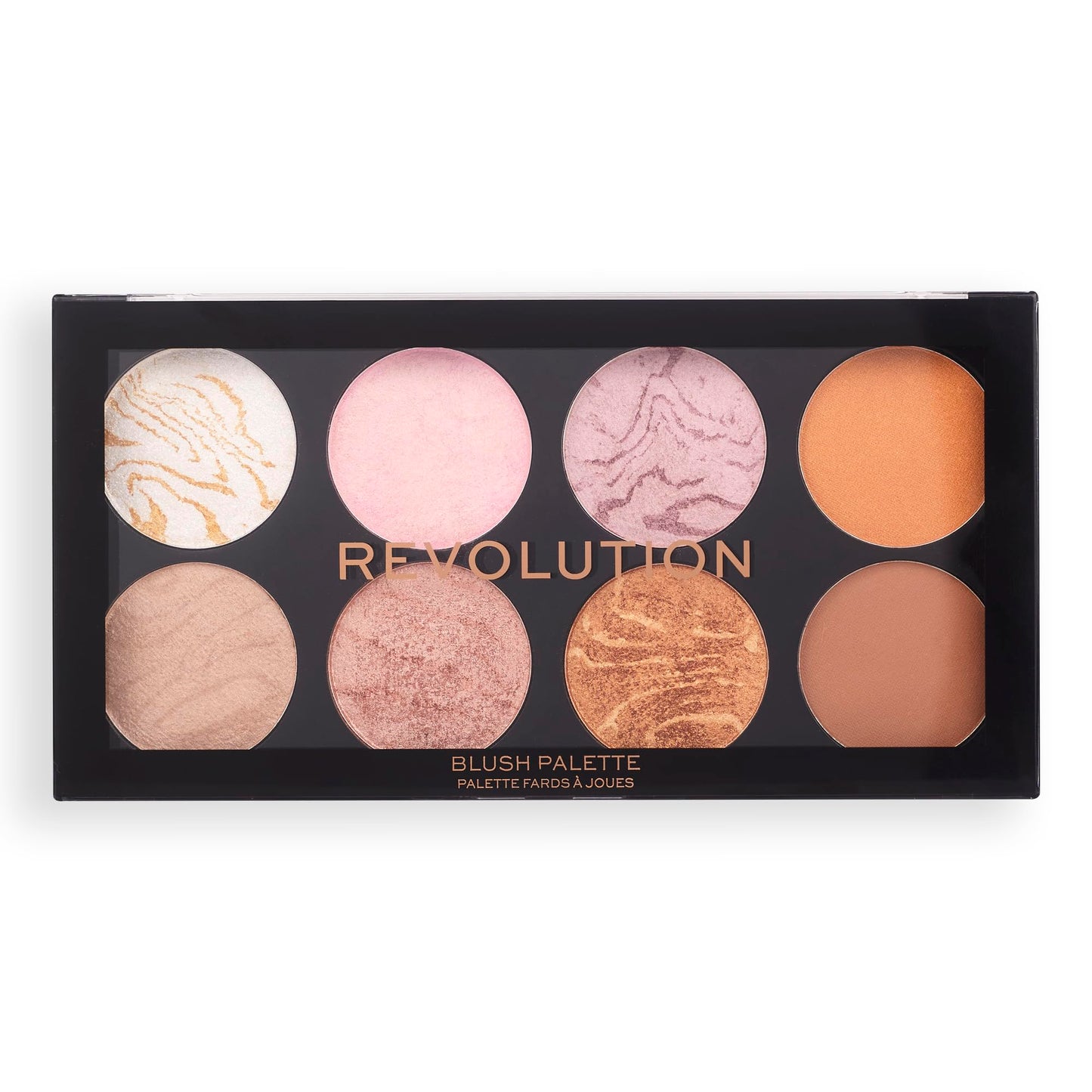 Revolution Beauty London, Ultra Blush Palette, Golden Sugar, 8 Farbtöne