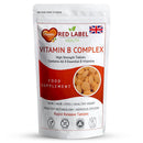Red Label Health Vitamin B Complex High Strength, 60 Tablets (2 Months Supply) All 8 Vitamins B in 1 Tablet, Vitamins B1, B2, B3, B5, B6, B12, Biotin & Folic Vitamin B for Men & Women Vegan Made in The UK