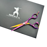 Shogun Rosa Japanese 440C Steel Hairdressing Scissors - Professional Barber Salon Shear for Hairdressers, Barbers, and Salon Use
