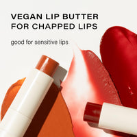 Melixir Vegan Lip Butter (12 Colors), Hydrating Tinted Lip Balm Stick, Petrolatum-Free, Plant-Based Korean Lip Care, Moisturizes Dry Lips With Shea Butter, Sheer & Natural Finish - #12 Caramel