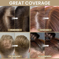 VOLLUCK Root Touch Up Hair Powder, Root Cover Up Hairline Shadow Powder for Thinning Hair for Women and Men, Bald Spots, Eyebrows, Beard Line (Auburn)