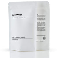 Ov OXFORD VITALITY Zinc, Copper & Vitamin C Tablets | General Health & Hair, Skin and Nails | Oxford Vitality
