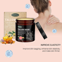 L0famy Beef Tallow Skin Care Cream, Natural Beef Tallow Moisturizer, Deeply Nourishing Organic Grass Fed Tallow Balm, Hydrating Tallow Balm with Raw Honey, for Face & Body, Moisturizing Skin Care Cream