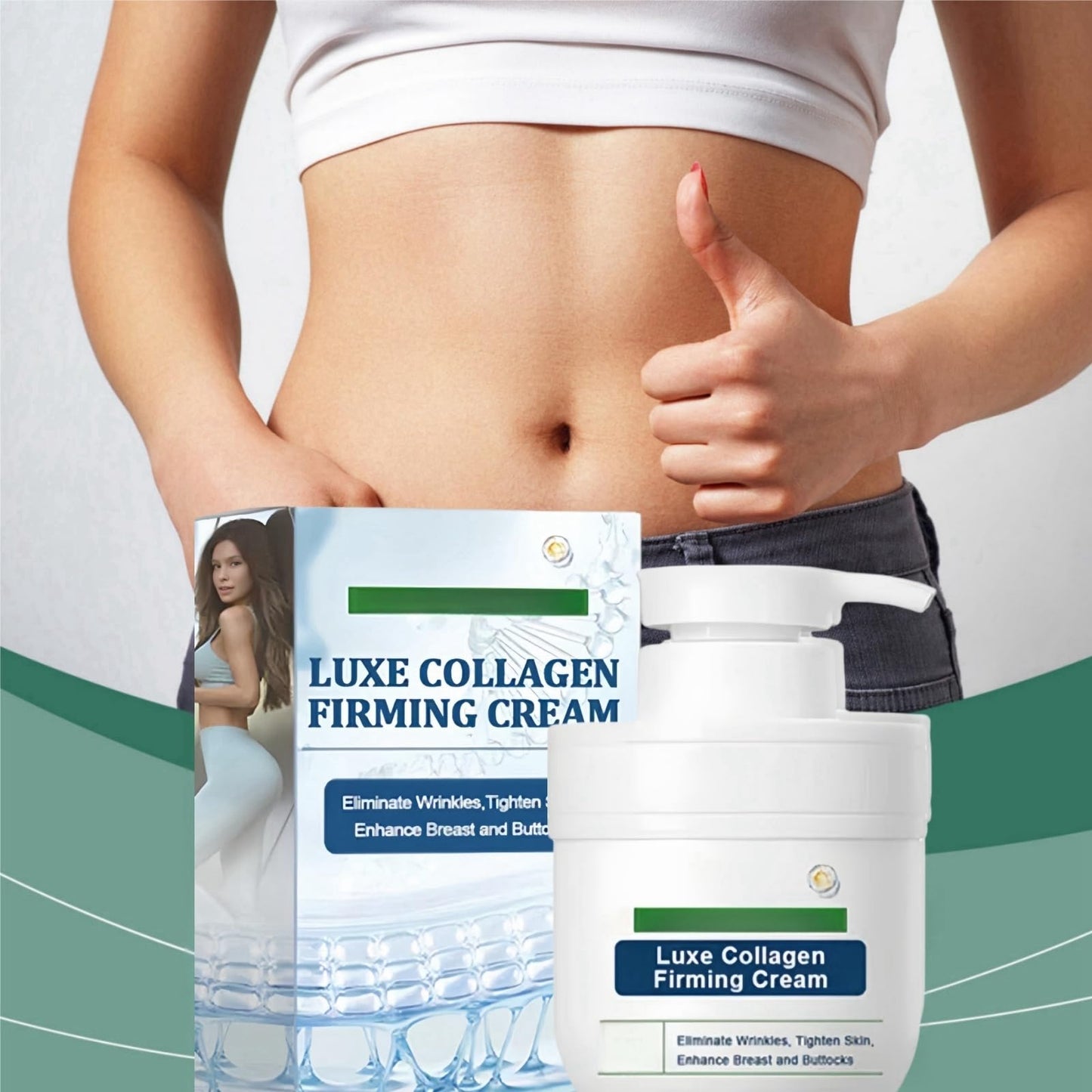 Ruojiar Luxe Collagen Firming Cream,Ultra Firming & Revitalizing Cream,Skin Lifting Wrinkle Removal Cream,Anti-Aging Moisturizer with Collagen,Advanced Firming & Wrinkle Reducing Cream,Collagen Body Lotion