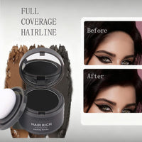 MEITREND Hairline Powder Hair Shadow Powder,Natural Brown Hair Root Dye Shadow Cover, Instantly Windproof Sweatproof Hair Touch-Up for Thin Hair Grey Hairline Quick Cover Unisex