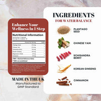 GinSen Bladder Water Support 150 Capsules | Helps Bladder Health, Frequent Urination, Natural Bladder Control | Herbal Extract&Vitamins UK Made