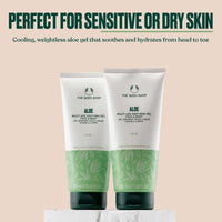 The Body Shop Aloe Multi-use Soothing Face & Body Gel (1x 200ml), Hydrating Aloe Vera Gel for Sensitive Skin, 98% Natural Origin Ingredients, Vegan & Fragrance-Free