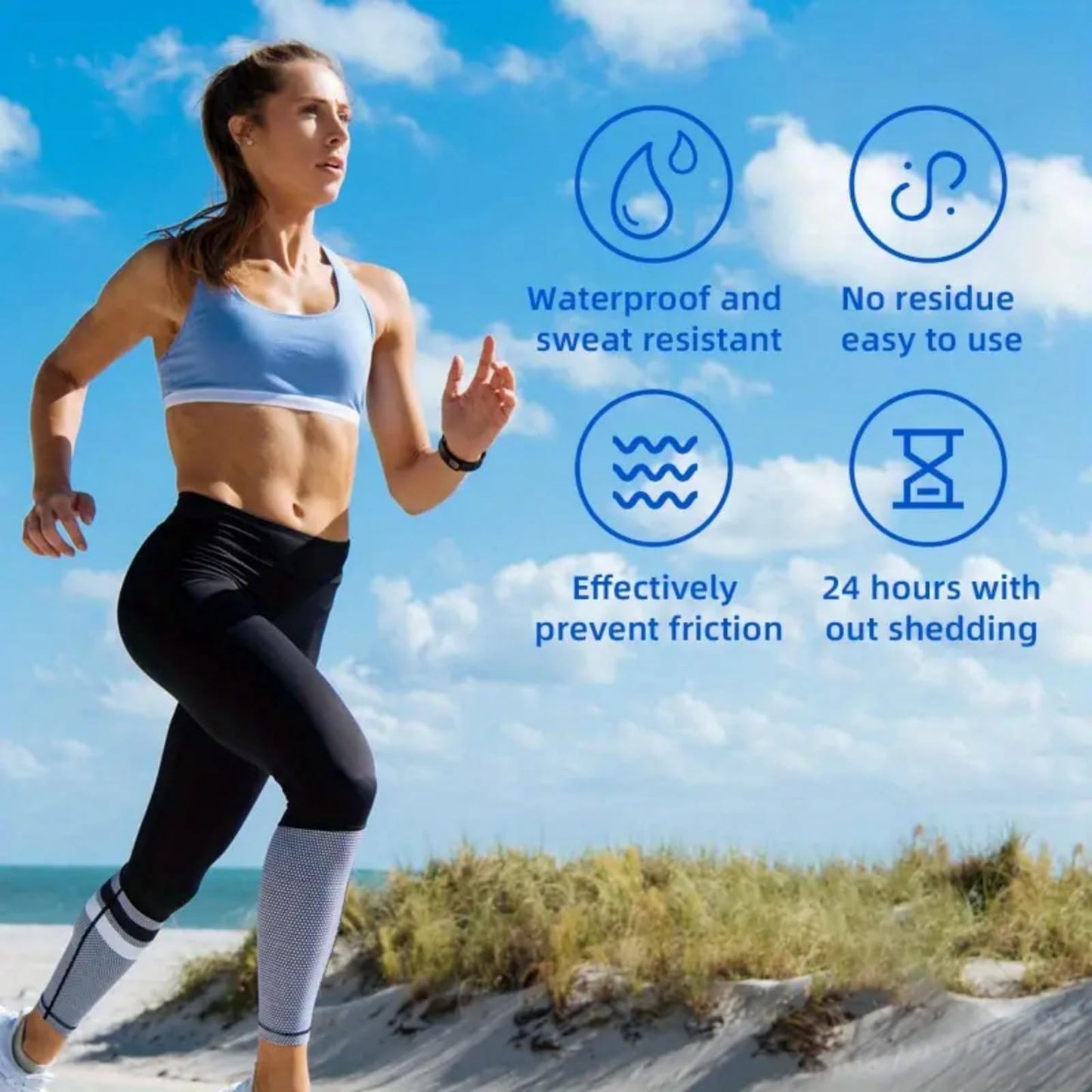 Water & Sweat Proof Anti Chafe Stick | Dryness & Long-Lasting Protection For Sports Chafing & Thigh Rashes | Anti-Friction Cream For Active Lifestyles