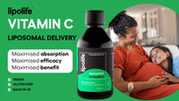 Lipolife Liposomal Vitamin C - 500mg | High Strength Pineapple Flavour | 48 Servings | LVC4 | Higher Absorption, Scientifically Proven | Advanced Nutrient delivery | Made in UK by lipolife
