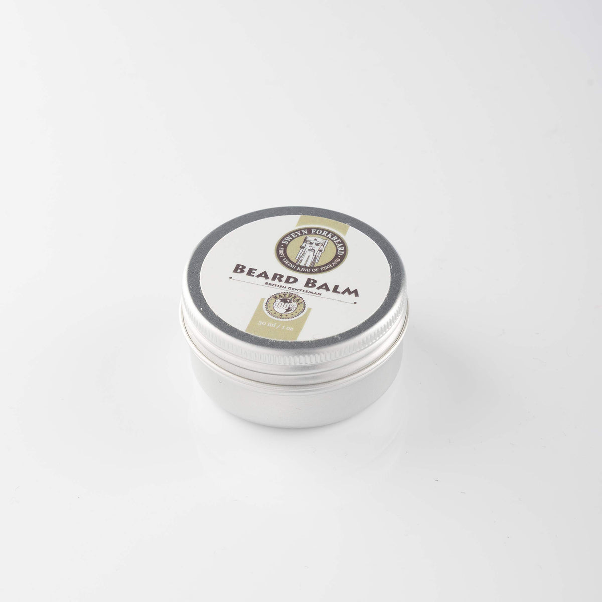 Swey Forkbeard Beard Balm British Gentleman 100% Natural & Organic by Sweyn Forkbeard - A Beard Softener and Deep Conditioner For Men (30 ml/1oz Beard Balm British Gentleman)
