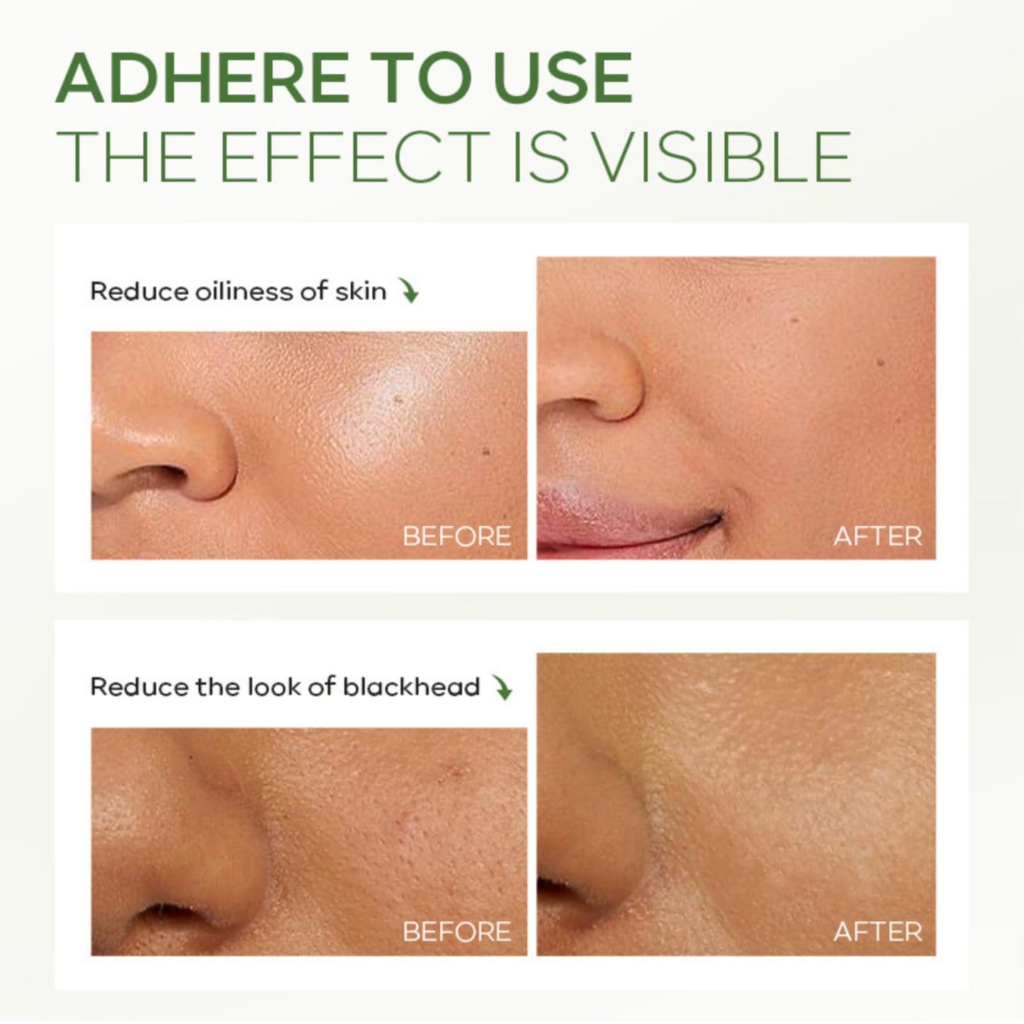 Trendyfave 2-in-1 Green Tea Mask Stick, Green Tea Deep Cleanse Mask, Blackhead Remover - Deep Cleansing Pore Refining for Oily & Acne-Prone Skin, Natural Antioxidant Skincare with Vitamin E & Plant Extracts 3Pcs