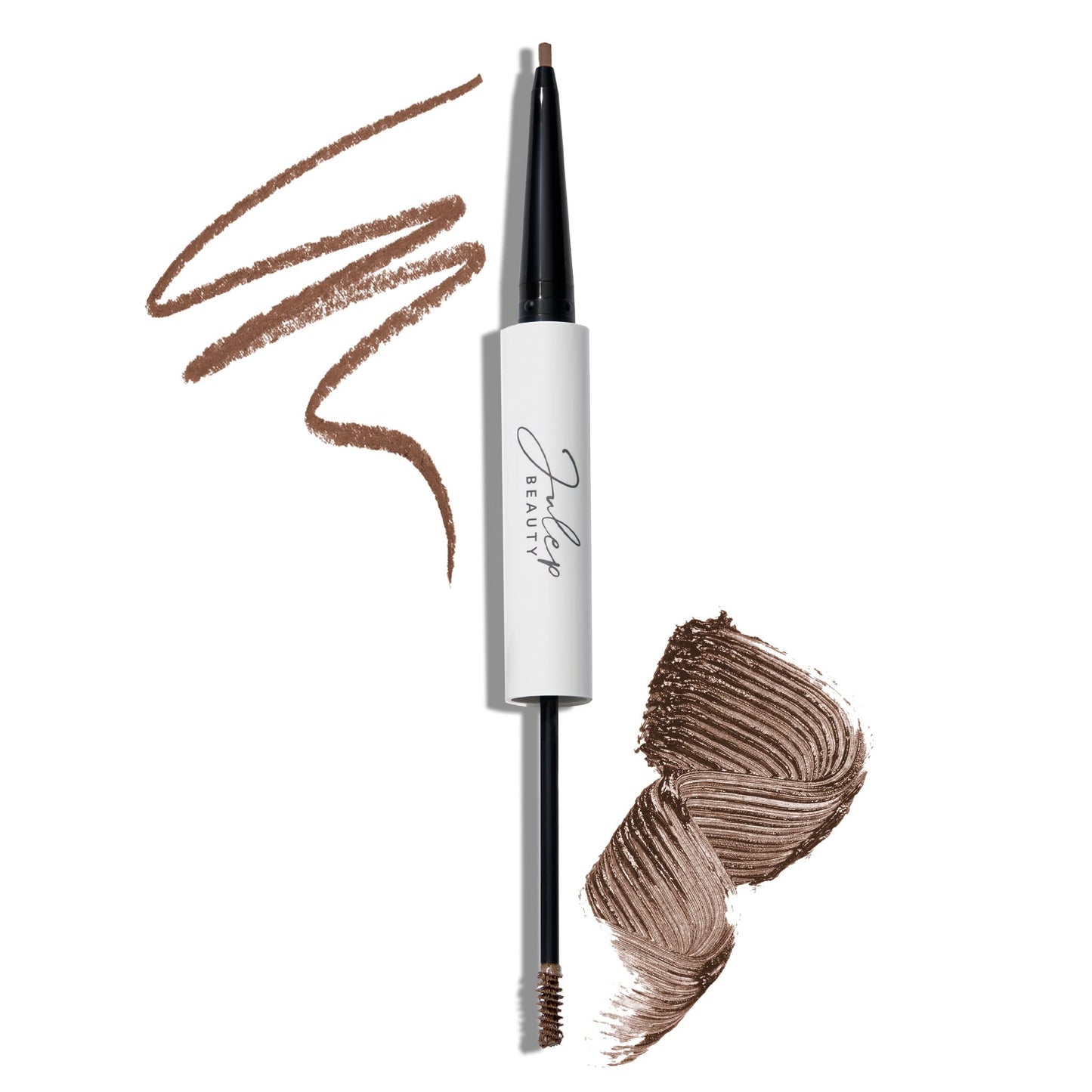 Julep Brow 101-2-in-1 Eyebrow Pencil and Tinted Brow Gel - Medium Brown - Waterproof - Thickening Silk Fibers - All Day Hold - Fill Define and Shape Brows