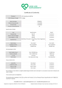 Mushroom Complex by LLS | Contains 1000mg Reishi, Chaga, Cordyceps, Lions Mane and Shiitake Mushrooms | 120 Capsules - 2 Month Supply | No Fillers | Vegan | Love Life Supplements