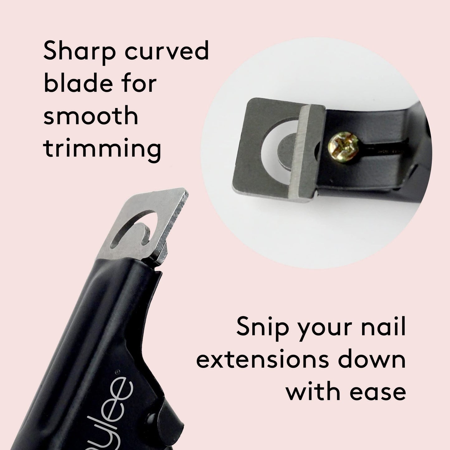 MYLEE Mylee The Shortie Nail Extension Clipper - Precise & Durable Nail Tip Cutter, Manicure Tool for Perfect Prep, Professional Extension Clipper, for Acrylic Extensions, False Nails and Tips
