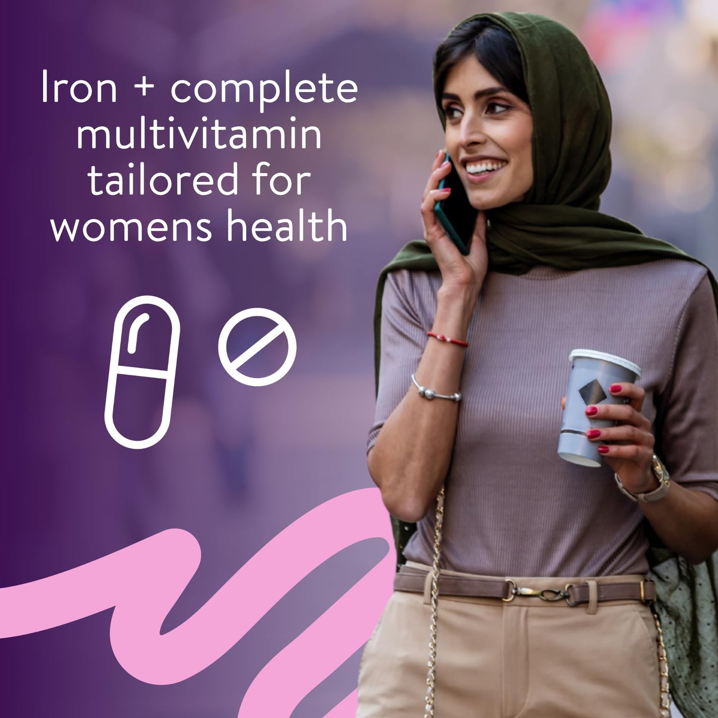 Solvotrin Active Iron Supplement 17 mg Multivitamin for Women - Clinically Proven to Increase Energy & Reduce Tiredness - Gentle, Non-Constipating Iron Women’s Multivitamin - 30 Capsules + 30 Tablets
