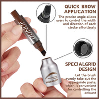 SHEBEEDO Eyebrow Pen New Upgraded Microblading Eyebrow Pen With Brow Fection Angled Brush Brow Pen Natural Brows Long Lasting Quick Drying Eye Brow Pen Natural Shaping Outlining Filling Eyebrow Makeup