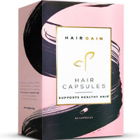 Grow by Hair Gain Biotin Hair Growth Supplement - Supports Hair Growth, Enhanced Hair Vitamins Complex, Grow Fuller Thicker Hair, Hair Skin & Nails Vitamins for Women, Vegan Capsules - 1 Month Supply