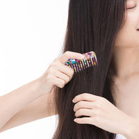 ALLY-MAGIC Wide Tooth Comb Large Hair Detangling Comb No Handle Detangler Combs for Curly Wet Dry Thick Curly Wavy Hair Y4-FXFS (Red)
