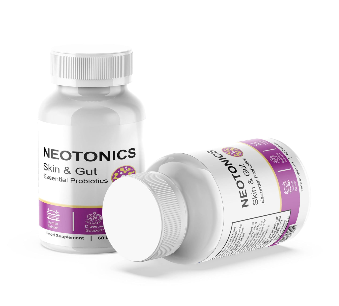 Neotonics - Neotonics Skin & Gut Probiotics 120 Capsules Food Supplement - Dido Extreme Supplements