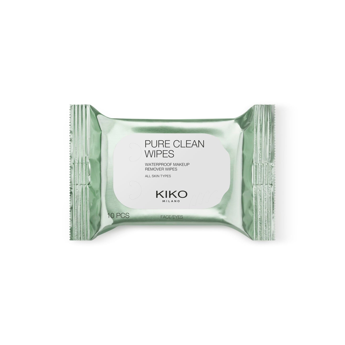 KIKO Milano Pure Clean Wipes Mini, Mini Make-Up Remover Wipes For The Face, Eyes And Lips