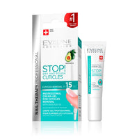 Eveline Cosmetics Nail Therapy Express 15 Second Instant Cuticle Remover Gel-Cream | 12 ml | Nail Strengthening Conditioner | Smooth Hydrated Strong Nails | with Avocado Oil | Beautiful Manicure Look