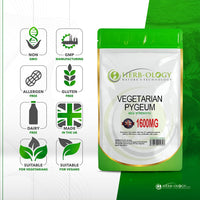 Herb-ology.co.uk Nature's Technology HB Pygeum | 60 High Strength Pygeum-Africanum Supplements - 1600mg Pygeum per Capsule | Prostate Supplements for Men | Non-GMO, Gluten & Allergen Free | Made in The UK