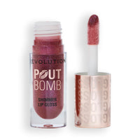 Revolution Beauty London Revolution, Pout Bomb Shimmer Gloss, High-Shine Lip Gloss & Shimmer for Glossy Lips with Hyaluronic Acid & Sweet Vanilla Scent, Berry Lustre, 4.5ml