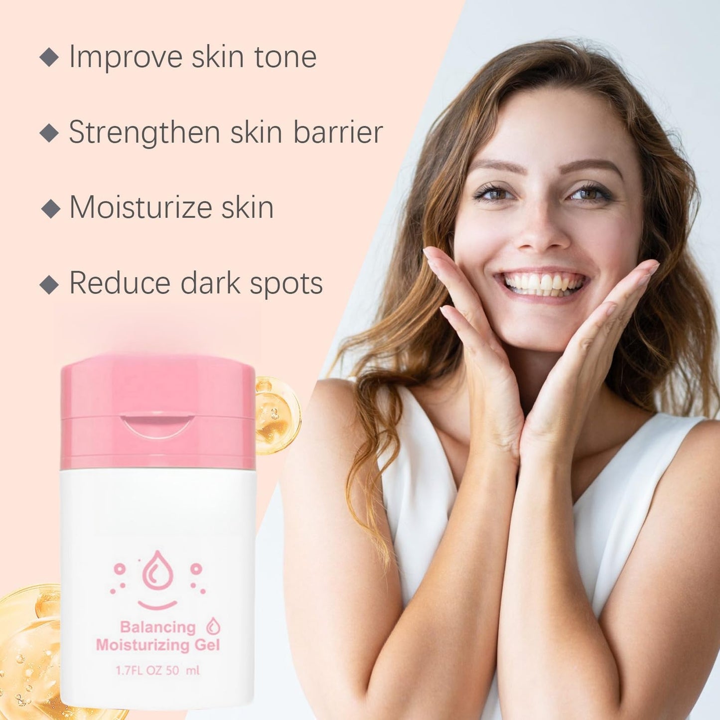 Bub~ble Skincare Slam Dunk Hydrating Moisturiser,Bubb-e Skin Caree Slam Dunk,Face Moisturising Cream for Normal to Dry Skin,Facial Moisturiser Bub~ble Skincare Sets,Level Up Balancing Moisturiser,Pink