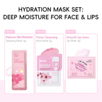 LAIKOU Skin Care for Teenage Girls, Sakura Skincare Set, Pamper Sets for Women Gifts, Facial Skin Care Sets & Kits - Toner,Cleanser,Face Serum,Cream,Sleep Mask,Eye Mask,Mud Mask,Lip Mask, 24PCS