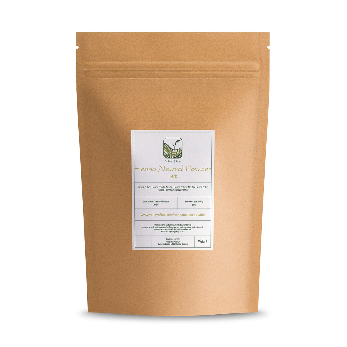 Valley of Tea Henna Organic Powder For Hair