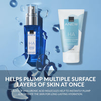 Avon Anew Spa at Home Hydrating Hyaluronic Gift Set, Contains Hydrate & Plump Serum 30ml & Water Cream 50ml, Quench Thirsty Skin and Lock in Hydration, Cruelty Free