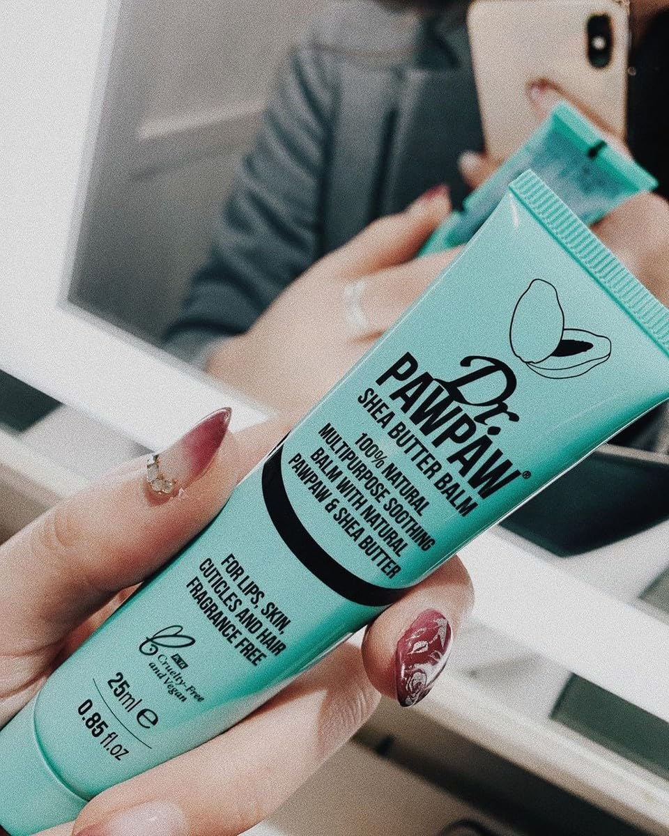 Dr. PAWPAW ORIGINAL BALM Dr. PAWPAW Shea Butter Balm, Multi-Purpose 100% Natural Vegan Friendly Balm, Great For Skin Irritations, Lips, Cheeks & Sun Burn 25ml