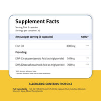 ExSeed Health - Male Fertility Supplements - Omega 3-3 Month Supply (x3 Bottles) - 90 Capsules per Bottle - Effective Doses - Fish Oils for Men - Supports Healthy Conception & Overall Health
