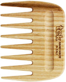 TEK Tek afro hair comb in ash wood - Handmade in Italy