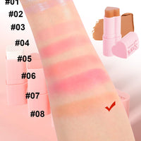 RUICHING Contour Stick, Cream Bronzer Blush Stick, Blushers for Cheeks Make Up, Natural Long Lasting Highly Pigmented Face Shaping & Contouring Stick, Smooth Easy to Apply Face Make-Up for Women
