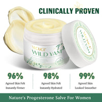 RoongDuuDll Wild Yam Cream for Hormone Balance, Natural Organic Wild Yam Cream for Menopause Relief, Hot Flashes & Night Sweat Decreased, Australia Dr. Barbara Recommended Formula Wild Yam Extract Cream for Women