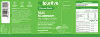 fourfive Multi Mushroom Gummies (10000mg) Ultimate Blend with Reishi, Lion's Mane, Chaga, Maitake & Shiitake, Optimum Daily Dose - 60 Gummies
