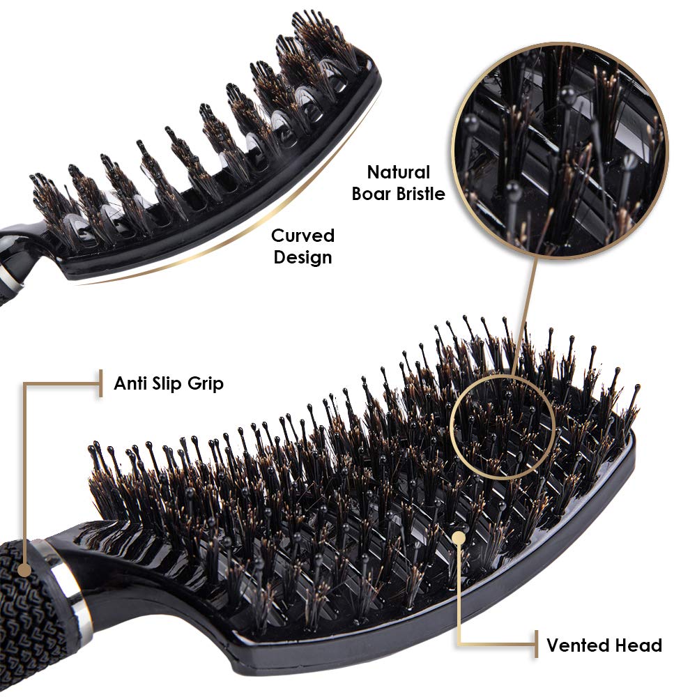 ThickTails Boar Bristle (2 Count (Pack of 2))