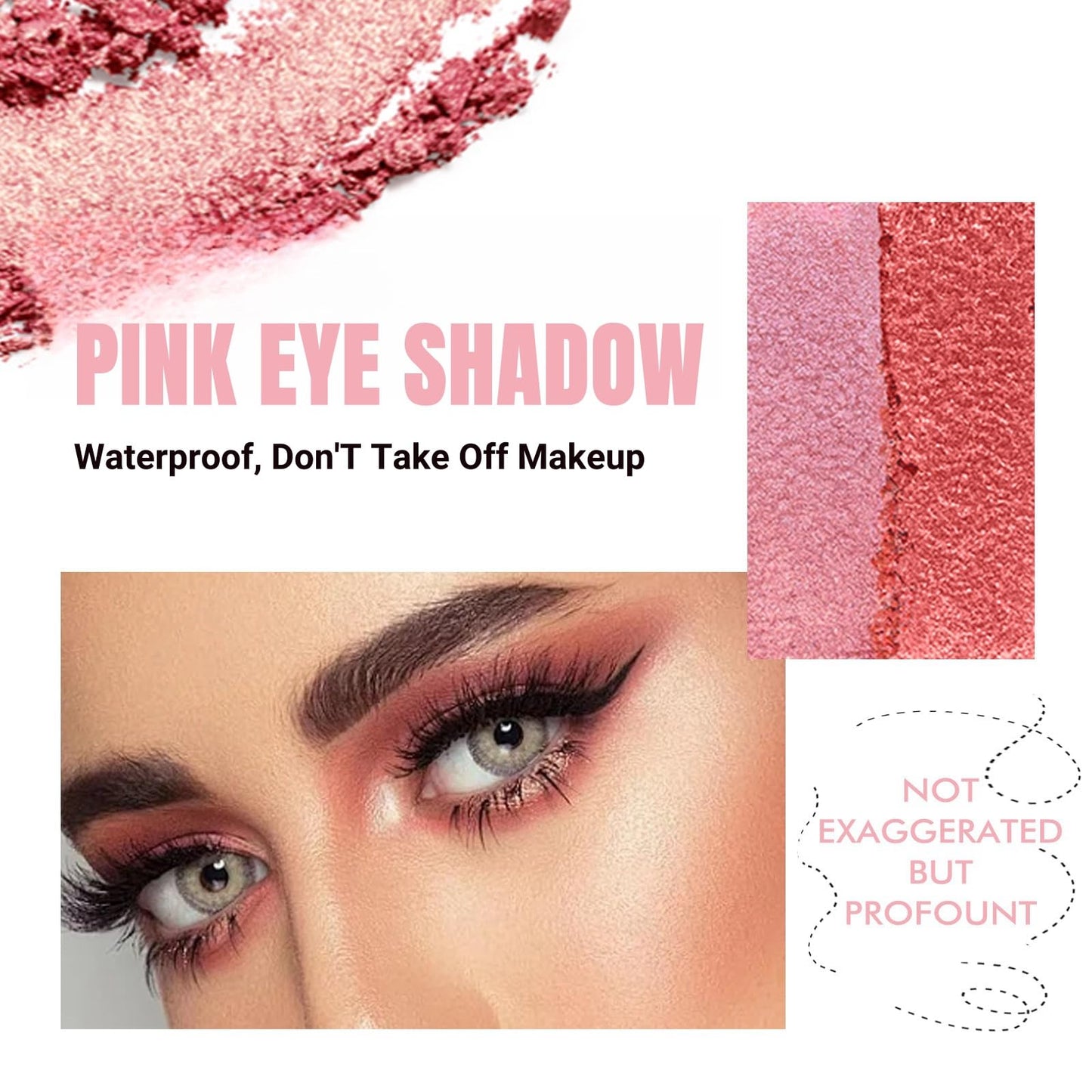 HIVETZ Pink Eyeshadow Palette,Make-Up Palettes,9 Colour Glitter Matte Eye Shadow Pallets,Shimmer Glitter Eye Shadow Pallets,Bright Eyeshadow Palettes,Makeup Eyeshadow,Long Lasting Highly Pigmented Eye Shadow