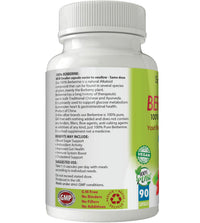 Simply Pure 100% Natural Berberine Capsules x 90, 500mg, Gluten Free, GM Free, Vegan