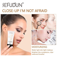 EONFAVE CC Cream - CC Cream Foundation - CC Cream Lightweight Skin Perfector Tinted Moisturiser - Full Coverage Invisible Pores Face Concealer Makeup CC Cream Light with SPF 50