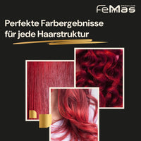 Femmas Hair Colour Cream, 100 ml Hair Colour with Argan Oil, Keratin & Ceramide (Dark Brown Red 3.6)