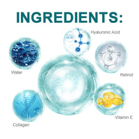 Advanced Retinol Collagen Cream for Face with 5% Hyaluronic Acid Anti-Aging Retinol Cream Anti-Wrinkle Reduce Fine Lines Lifting and Firming Cream 24-Hour Facial Care Suitable For Most Skin Types 50ml