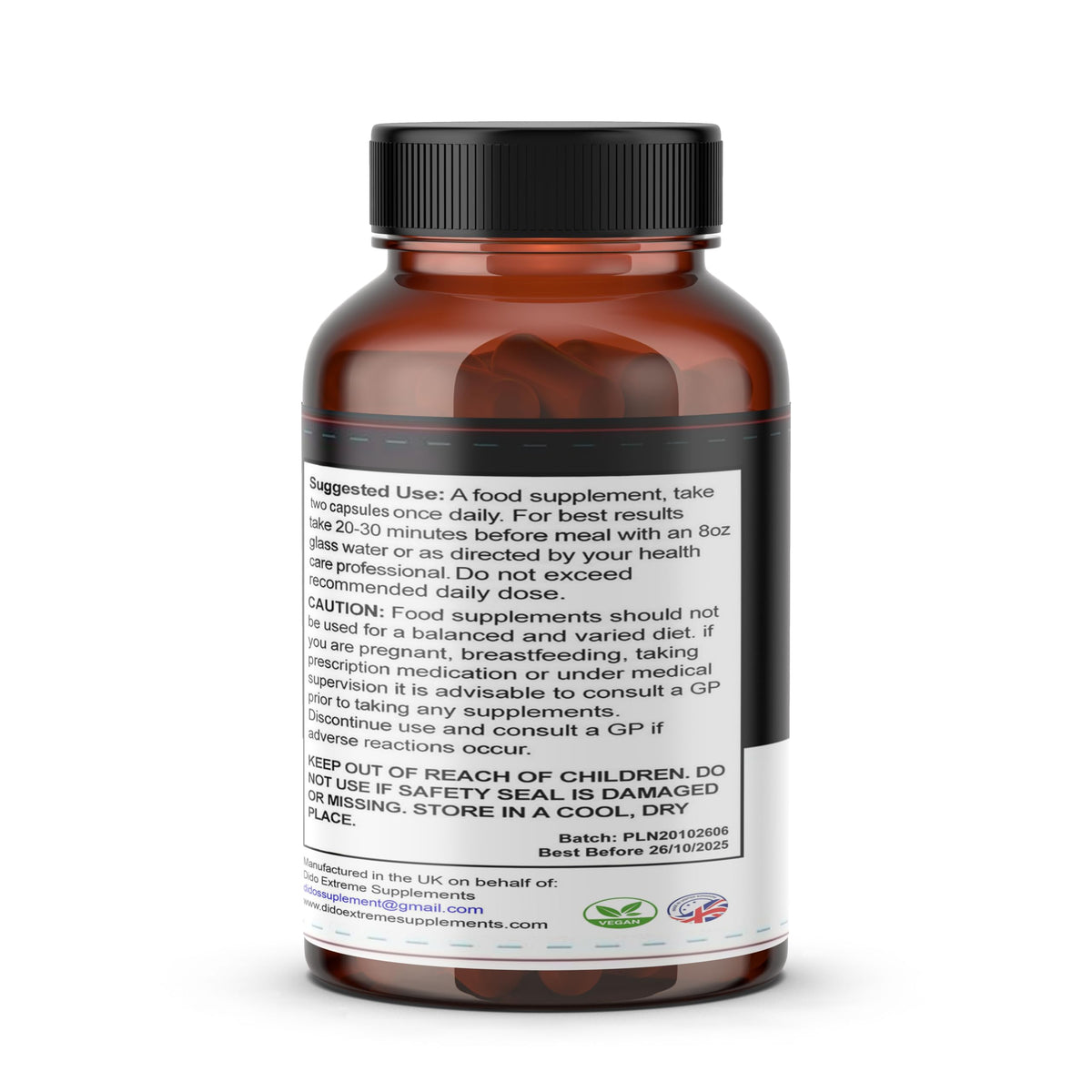 Dido Extreme Supplements SeroLean - Powerful Legal Bodybuilding Supplement - 60 Capsules