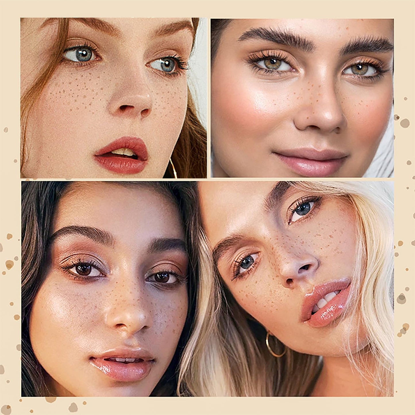 Waterproof Freckle Pen - Create Effortlessly Natural Sunkissed Makeup with Soft Dot Spot Pen (Light Brown)