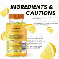 SunVit-D3 Sunvit-D3 Lemon Vitamin D3 Gummies 1,000IU - Vitamin d Gummies for Adults & Menopausal Women | Alleviating Back & Muscle Discomfort | Chewable & Calcium Vitamin D Gummies Suitable for Ages 11 & Above