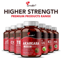 AMALTH Amalth Akarkara Anacyclus Pyrethrum Extract Supplements for Naturally Supports Your Stamina, Strength and Build Lean Muscle Mass- 500mg- 90 Capsules