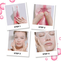 Garnier Tissue Mask, Hydrating, Brightening, Smoothing Fresh-Mix Face Sheet Mask with Fruit AHA Shot